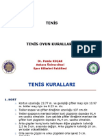 Tenis Oyun Kuralları