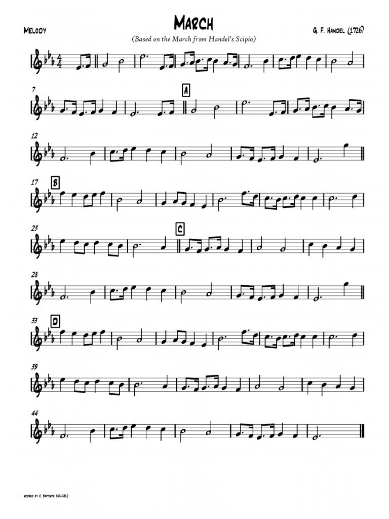 March - Handel - Scipio | PDF