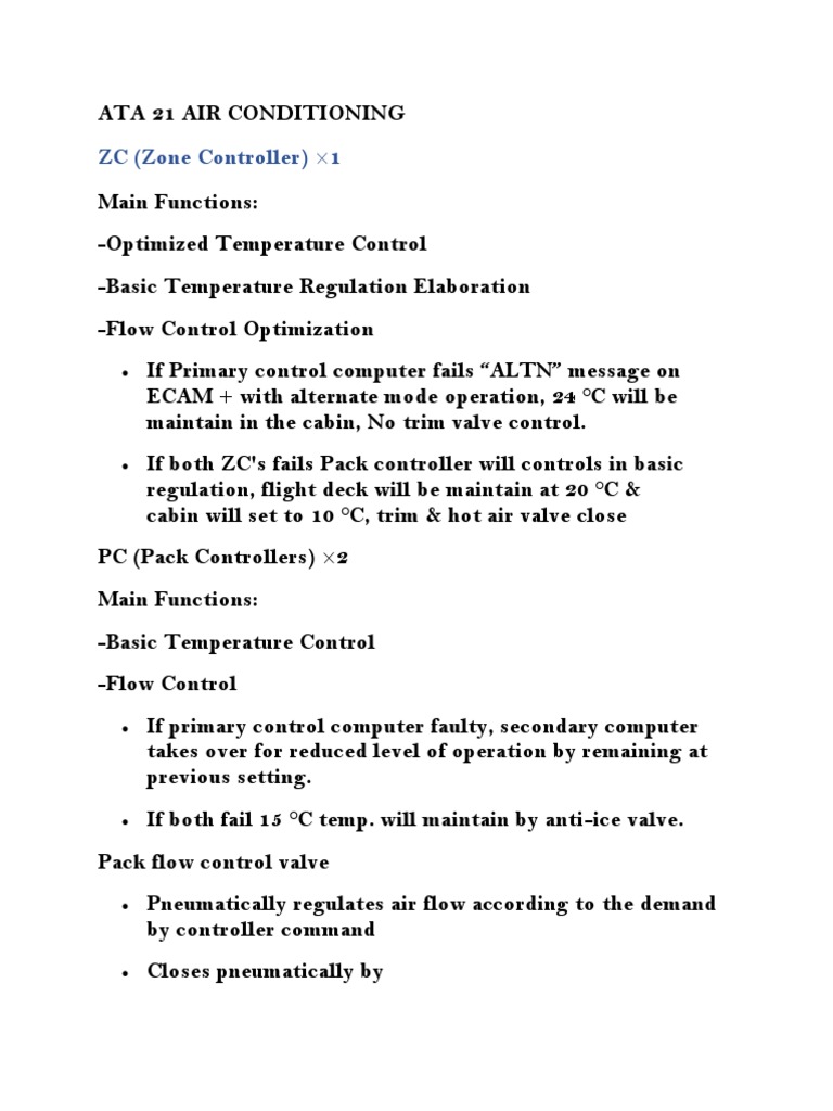 Ata 21 Air Conditioning | PDF | Valve | Heat Exchanger