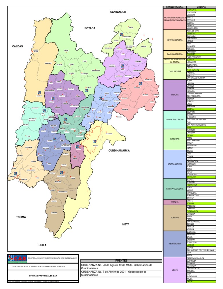 Mapa Jurisdiccion CAR | PDF