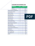 0.01 Listas de Precios de Productos (Actualizad0)