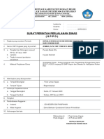 Contoh Format SPPD (Kegiatan Sosialisasi)