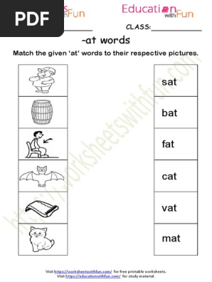 - at Word Family Worksheet 8