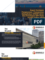 RDK Persiapan Pengawasan DPSHP Akhir Dan DPT Update