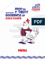 Coco Coopa Menu Card Print File