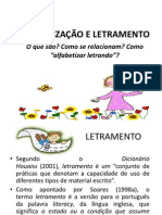 Alfabetização e Letramento