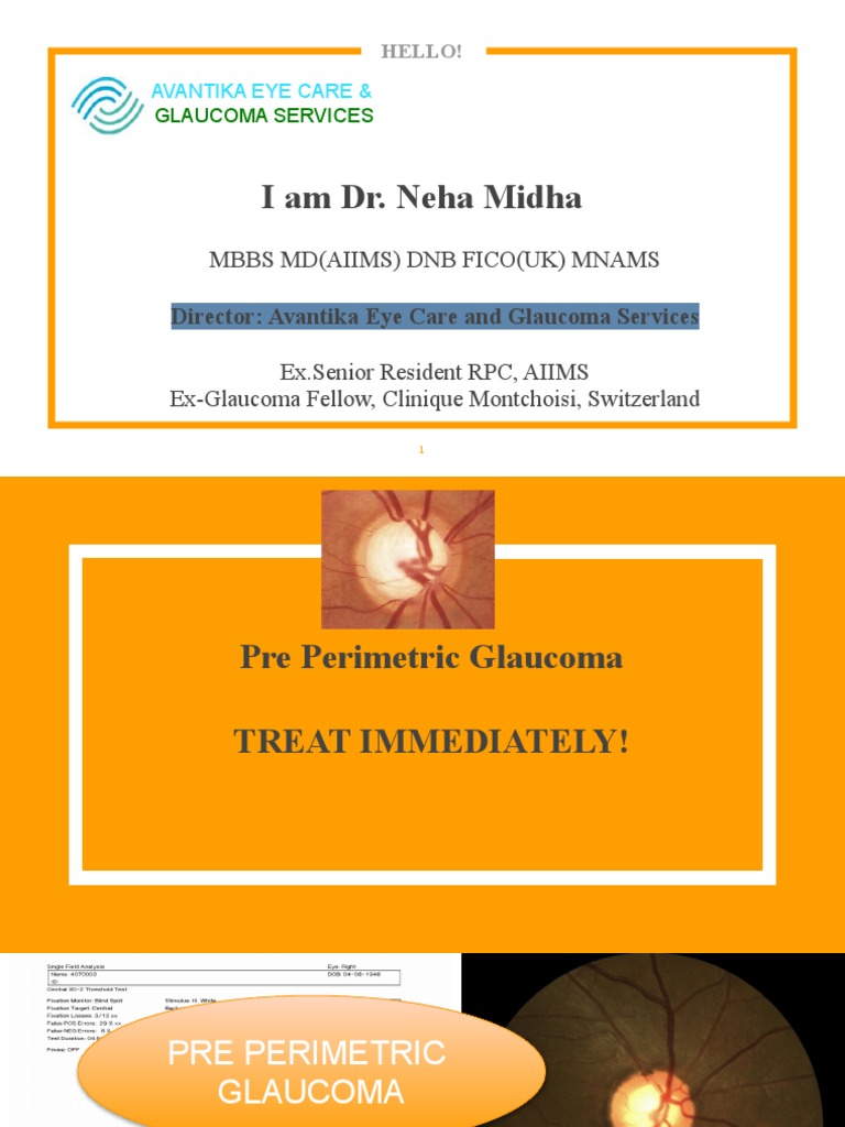 Pre-Perimetric Glaucoma Insights | PDF | Glaucoma | Color
