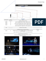 Rent & Sale Price List - Holographic Stage
