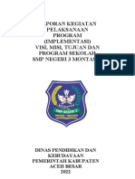 Laporan Kegiatan Pelaksanaan Program (Implementasi) Visi, Misi, Tujuan Dan Program Sekolah SMP Negeri 3 Montasik