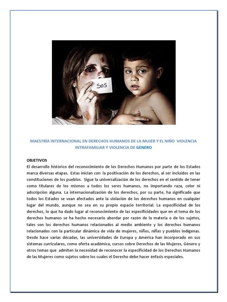 Maestría en Derechos Humanos y Género | PDF | La violencia contra las ...
