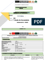 Unidad #1 - Tutoría 5° D