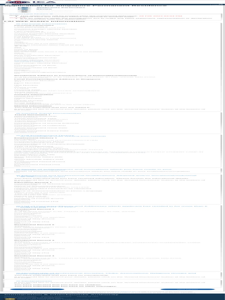 Immigration Checkpoints Authority Epr Pdf Pdf Singapore World