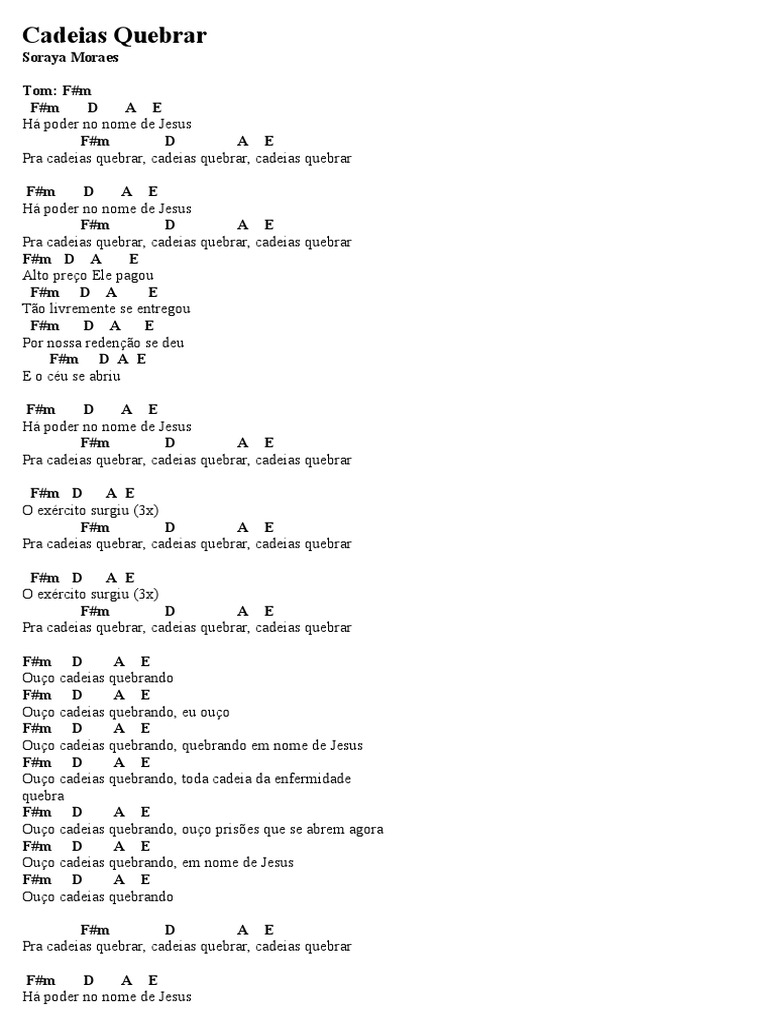 Cadeias Quebrar Soraya Moraes PDF