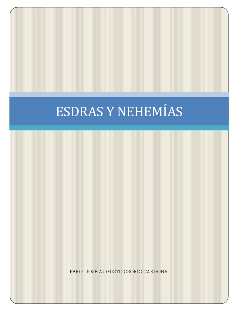 Esdras y Nehemías PDF Sacerdote Joshua