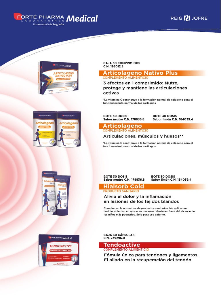 Forte Pharma Articulaciones Articolageno Nativo Plus 30 comprimidos
