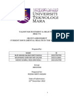 HRM 554 HRM554 Group Assignment Current Issue Mental Health in Workplace (Latest)