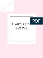 Plantillas de Costos