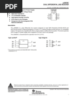 Datasheet - UA9639 DUAL DIFFERENTIAL LINE RECEIVER