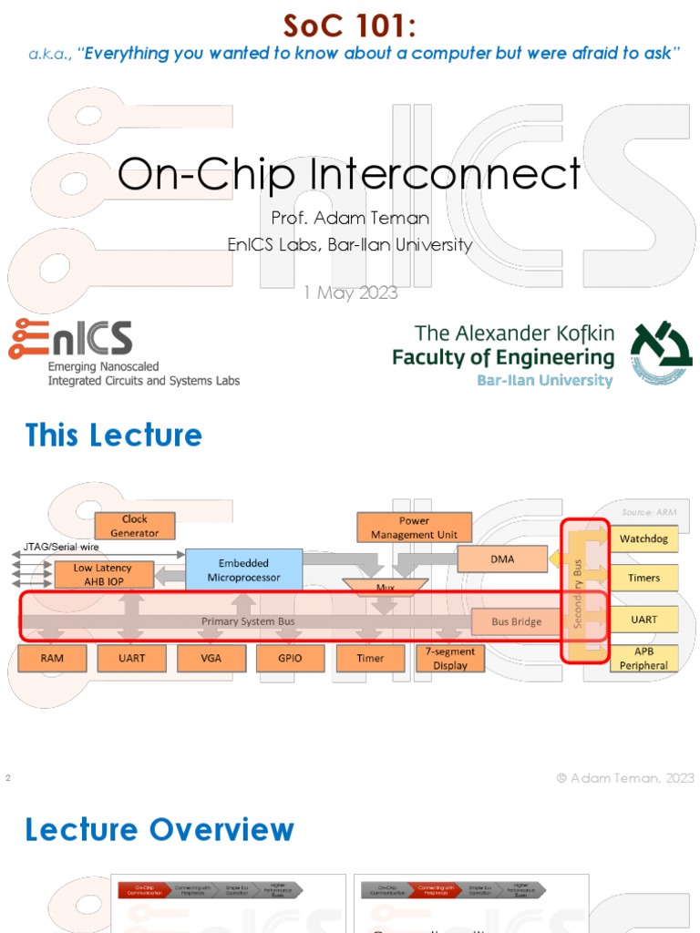 On-Chip Interconnect for Low Power SoCs | PDF