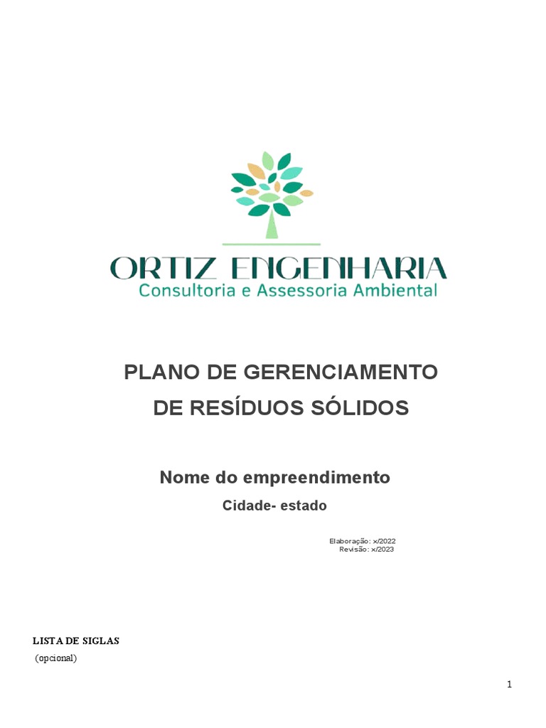Modelo de Pgrs | PDF | Desperdício