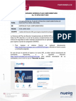 MEMORANDO No. VC-GPAC-00017-2023 CAMBIO URL PORTAL DAVINCI