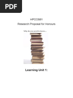 HPCOS81 Learning Unit 1 2023