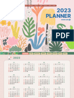 2023 Planner: Calendar Goal Monthly Weekly Review Note Essay