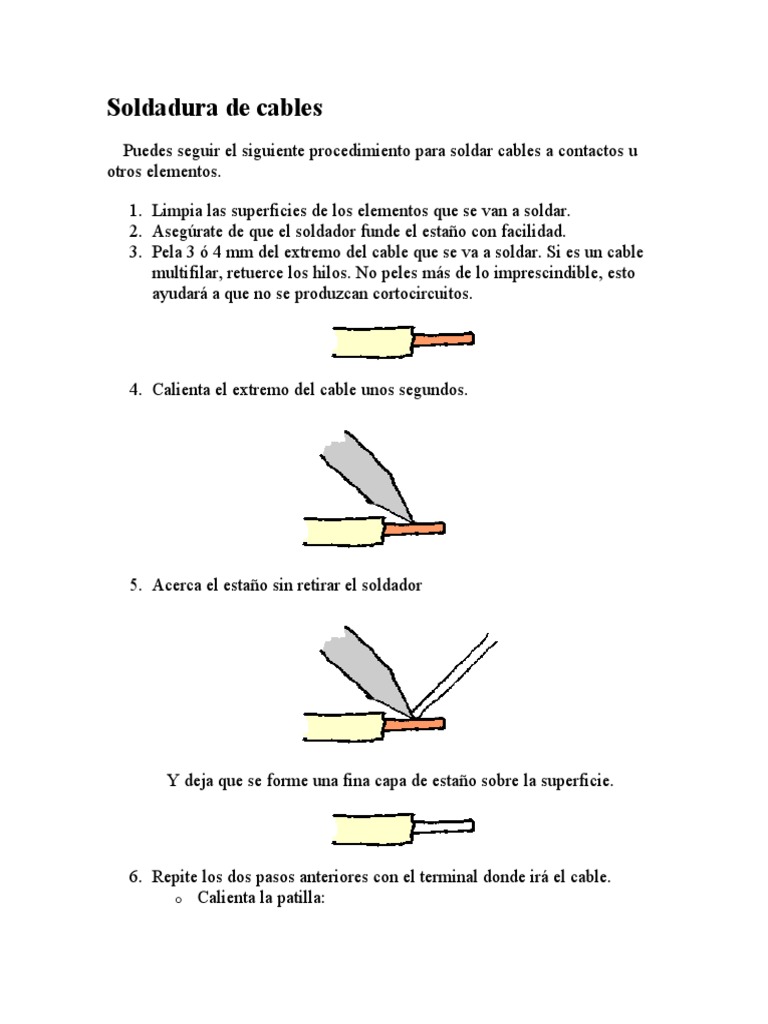 Soldadura de cables | PDF