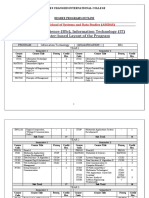 Outline of Degree Programs Courses