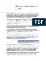 Código de Ética e Conduta para Os Líderes Da Igreja