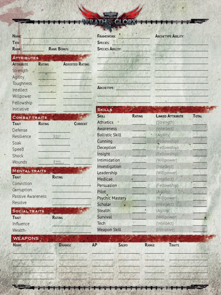 RPG Character Sheet Guide | PDF | Business
