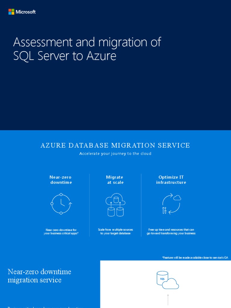 Assessment and Migration of SQL Server | PDF | Databases | Microsoft Azure