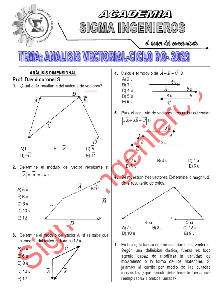 Suma y Resta de Vectores Colineales | PDF | Vector Euclidiano | Fuerza