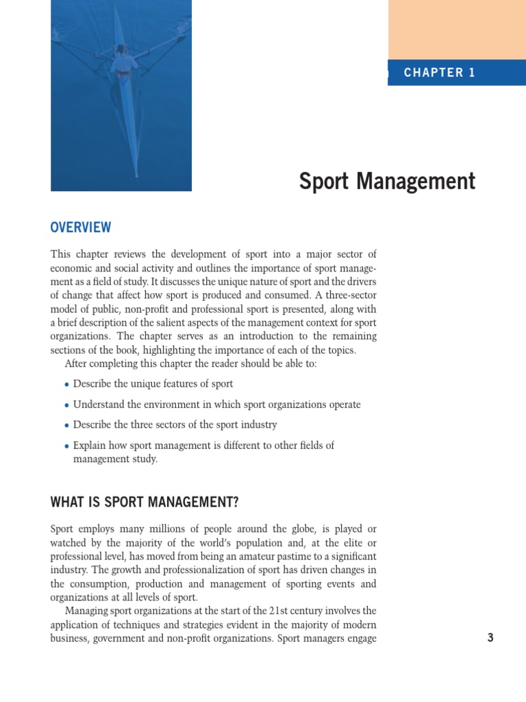 What Is Sport Management? PDF Organizational Culture Strategic