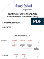 Topicos Reforma Fiscal 2022 - RMF