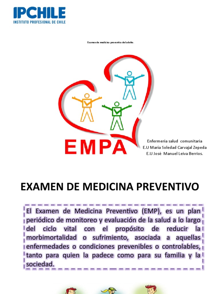 Examen Preventivo de Medicina (EMPA) | PDF | Hipertensión | Obesidad