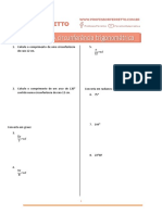 Exercícios: A Circunferência Trigonométrica