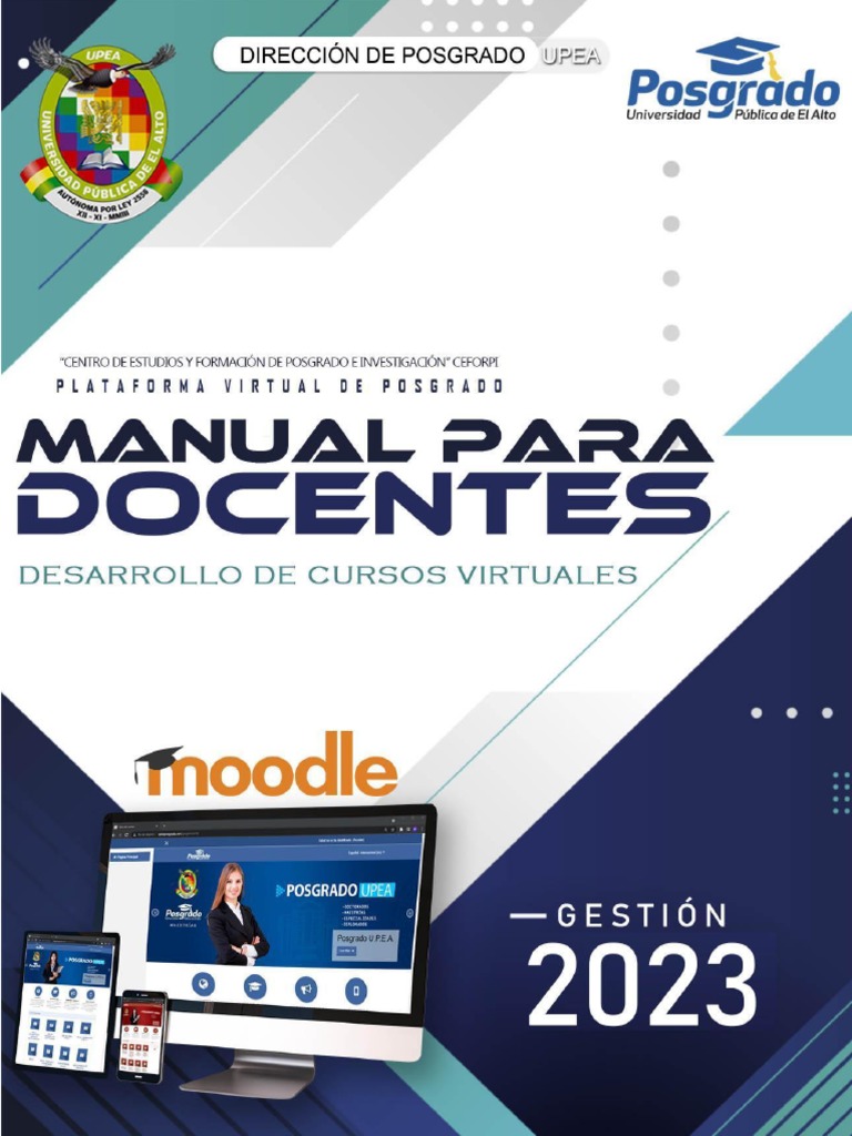 Manual para Docentes V.6.-P 2023 | PDF | Moodle | Enseñando