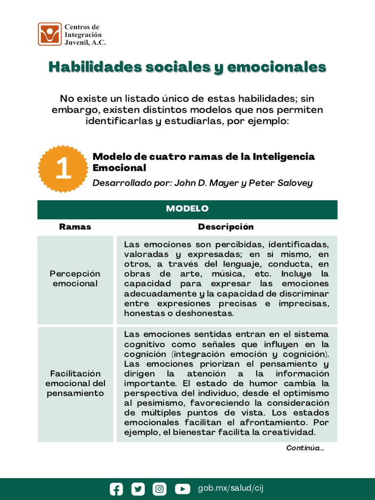 Habilidades Sociales y Emocionales | PDF | Las emociones | Pensamiento