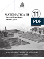 11° Libro Del Estudiante - Matemáticas III - BCH