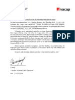 Carta de Justificacion de Inasistencia