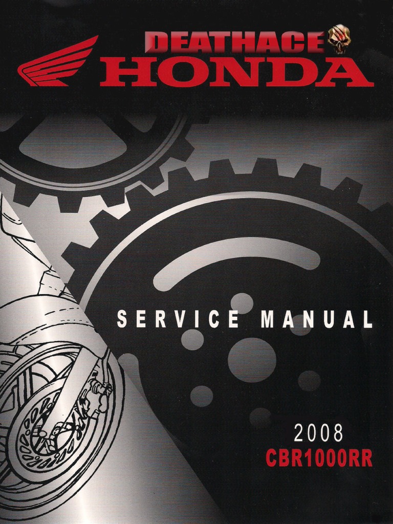 Honda CBR 1000 RR 08-Service Manual | PDF