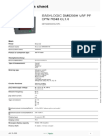 EasyLogic DM6x00H Series VAF PF Meters - METSEDM6200HCL10RS