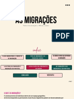 Sociologia - As Migrações