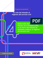 Elaboración Del Cuadro de Puestos de La Entidad (CPE) en El Marco Del Tránsito de Entidades Públicas Al Régimen Del Servicio Civil