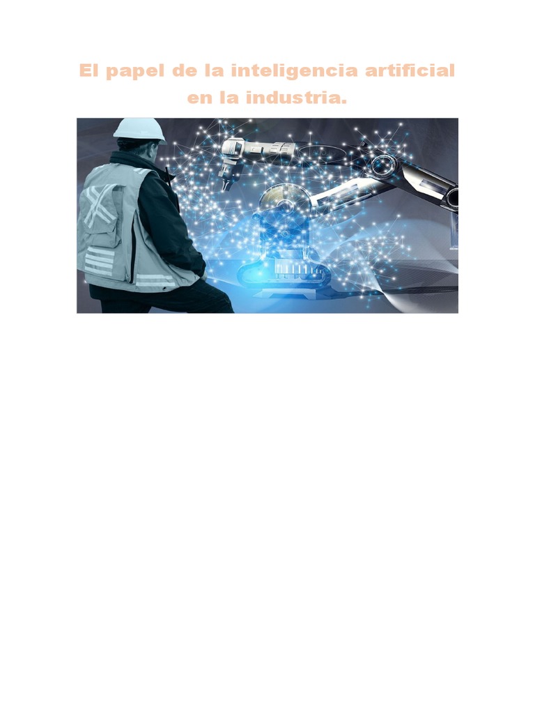 Inteligencia Artificial en la Industria | PDF | Inteligencia artificial ...
