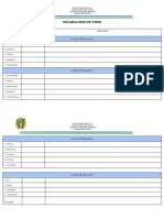 Vocabulario Junio 2°