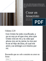 Creer en Jesucristo