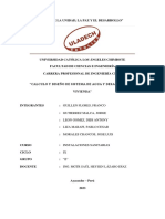 Calculo y Diseño de Sistema de Agua y Desagüe de Una Vivienda