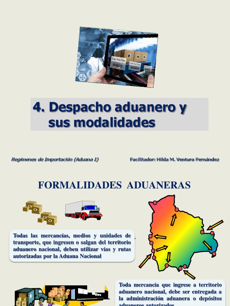 4 Despacho Aduanero Y Sus Modalidades Pdf